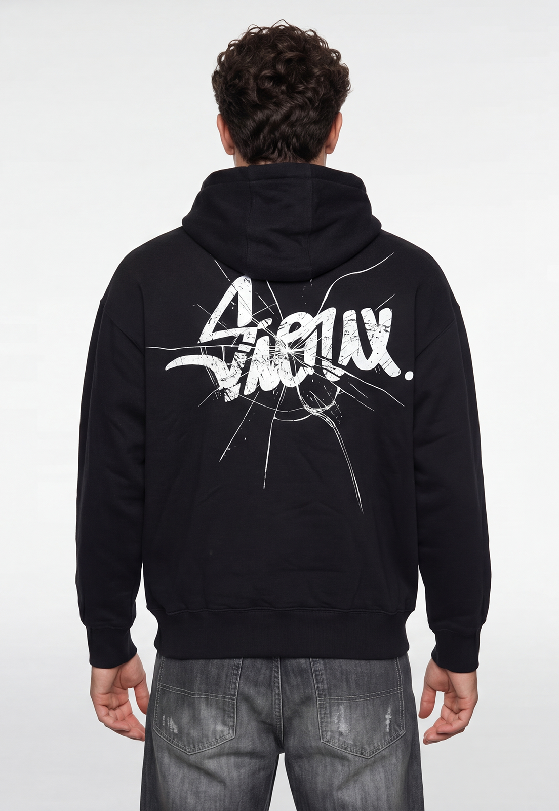 Polerón Hombre Print Sioux Negro 4
