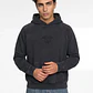 Polerón Hombre Boxy Fit Lavado Flock Negro - Miniatura 1