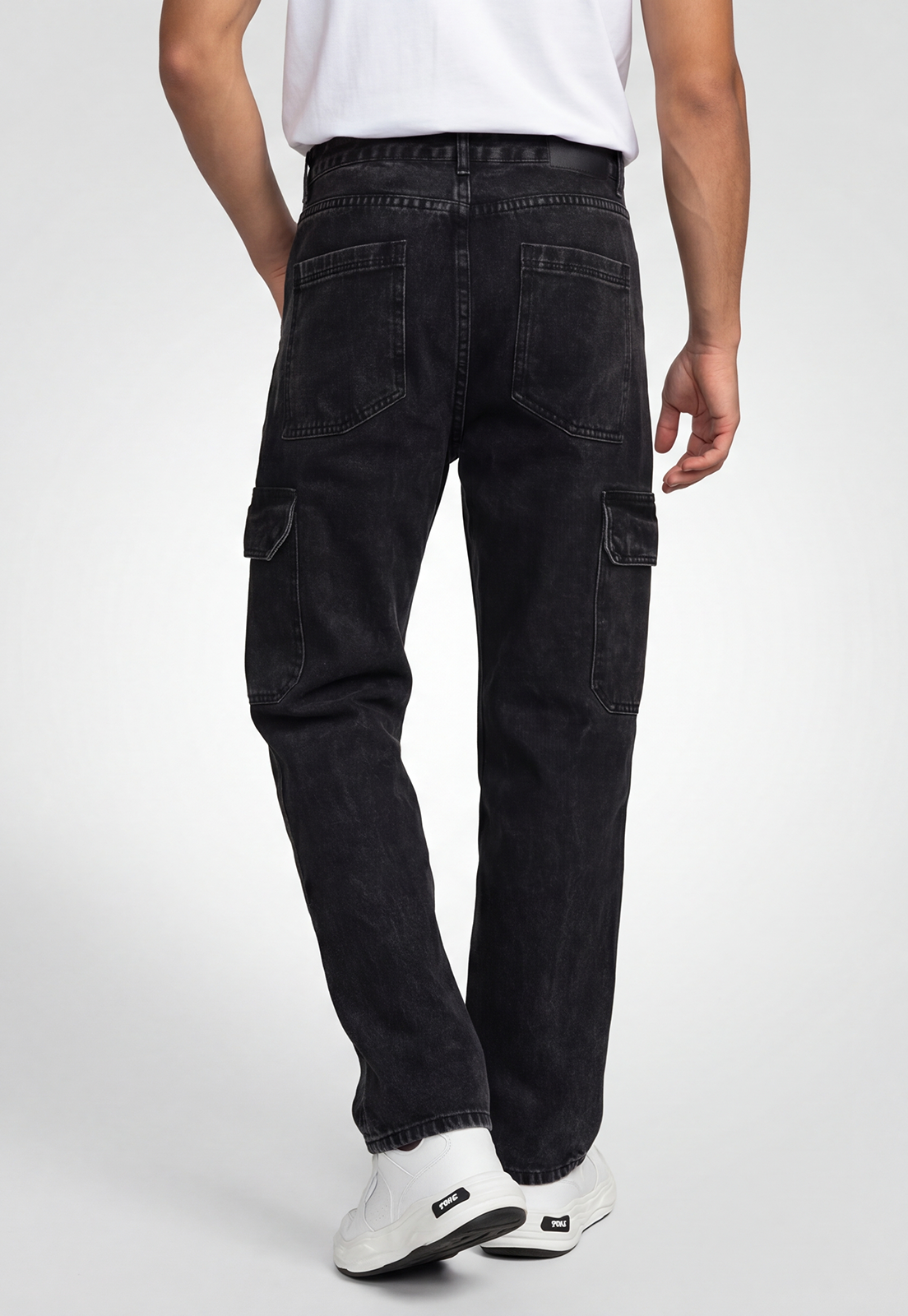 Jeans Hombre Cargo Negro 3