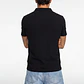 Polera Hombre Piqué Cuello V Negro - Miniatura 4