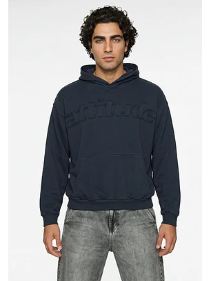 Polerón Hombre Parche Moda Azul
