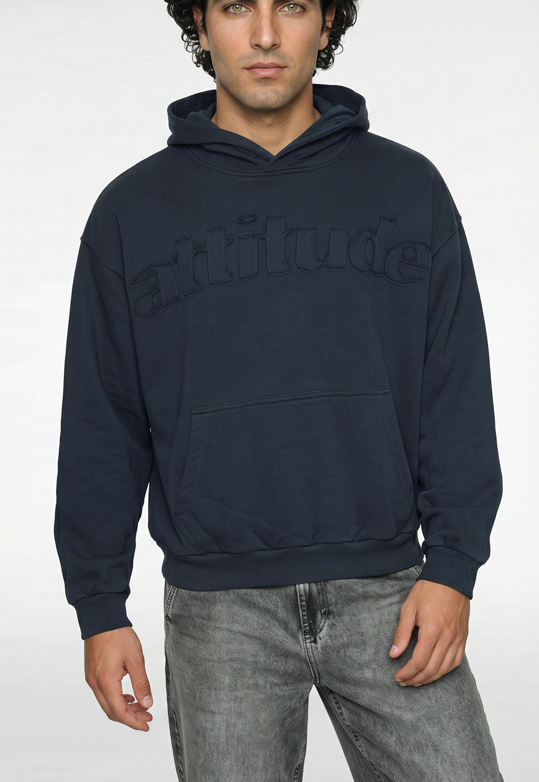 Polerón Hombre Parche Moda Azul 3