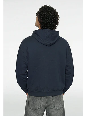 Polerón Hombre Parche Moda Azul