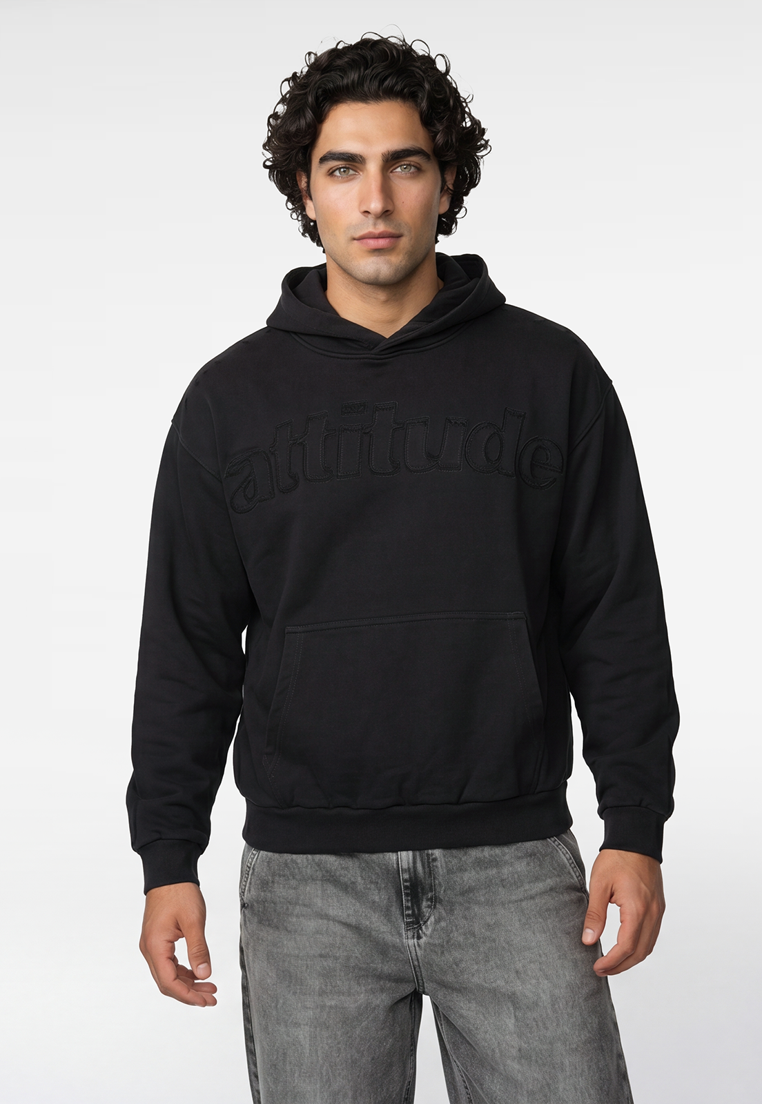 Polerón Hombre Parche Moda Gris 1