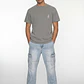 Polera Hombre Letras Rosadas Gris - Miniatura 2