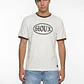 Polera Hombre Piping Contraste Blanco - Miniatura 1