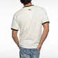 Polera Hombre Piping Contraste Blanco - Miniatura 4