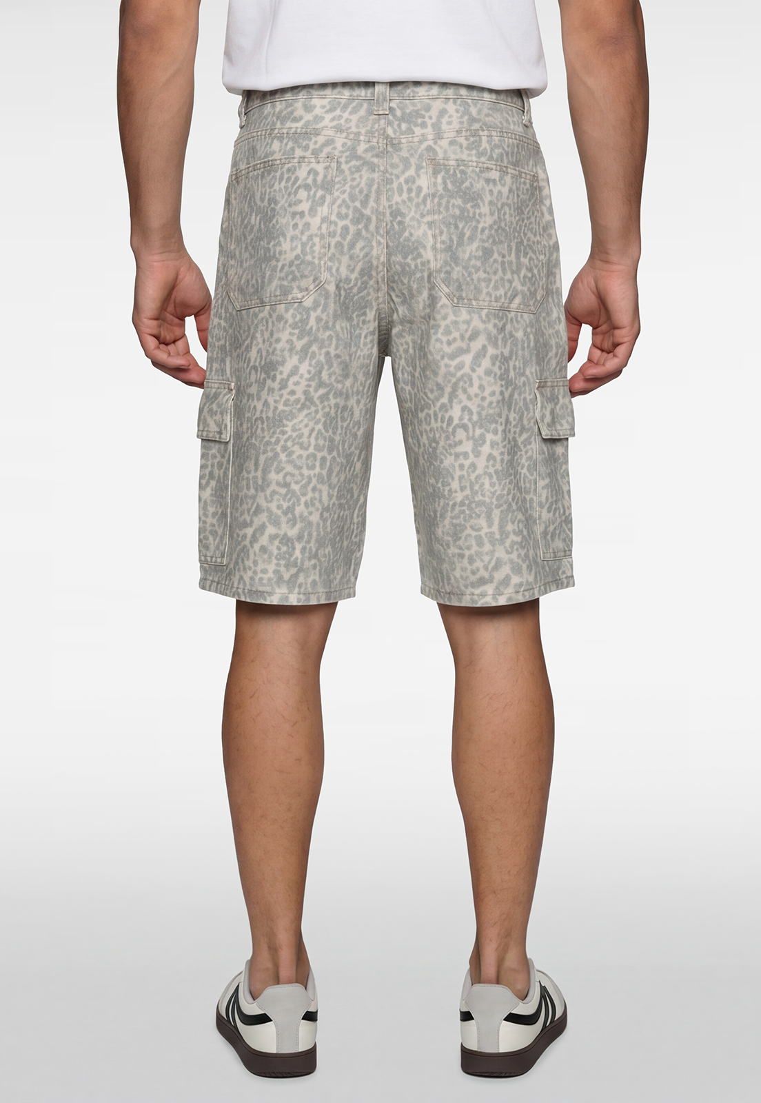 Bermuda Hombre Jort Animal Print Gris 3