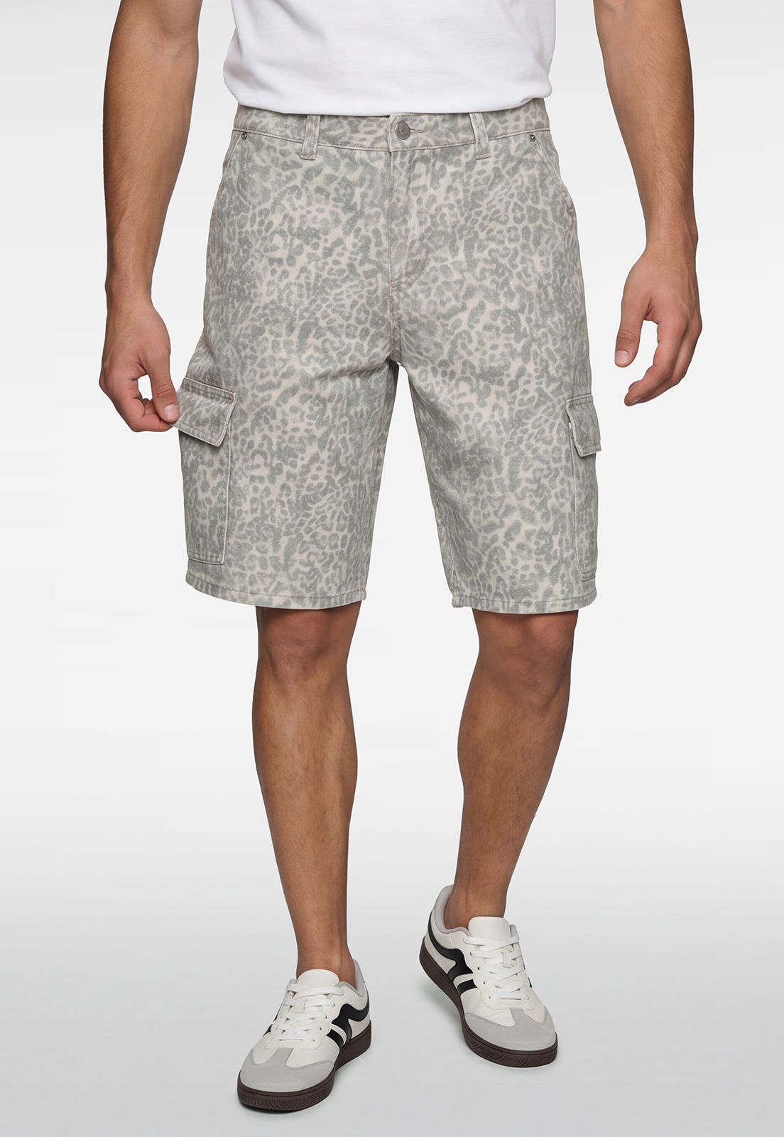 Bermuda Hombre Jort Animal Print Gris 2