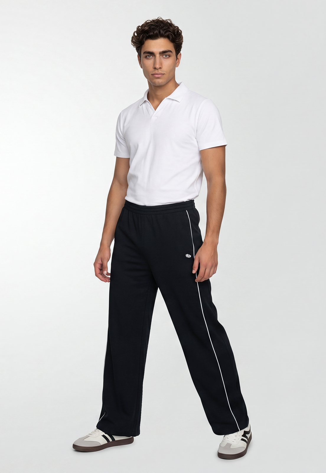 Pantalón Buzo Hombre Loose Baggy Negro 4