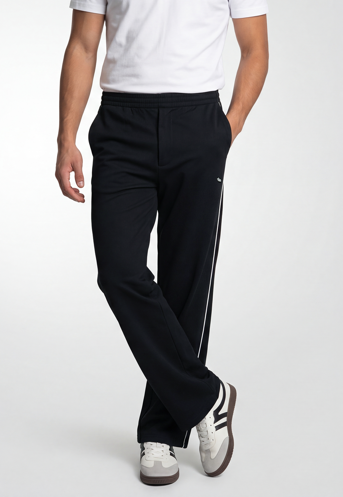 Pantalón Buzo Hombre Loose Baggy Negro 2