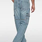 Jeans Hombre Baggy Cargo Celeste - Miniatura 3