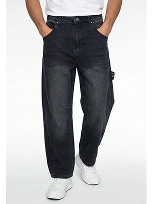 Jeans Hombre Balloon Carpintero Negro