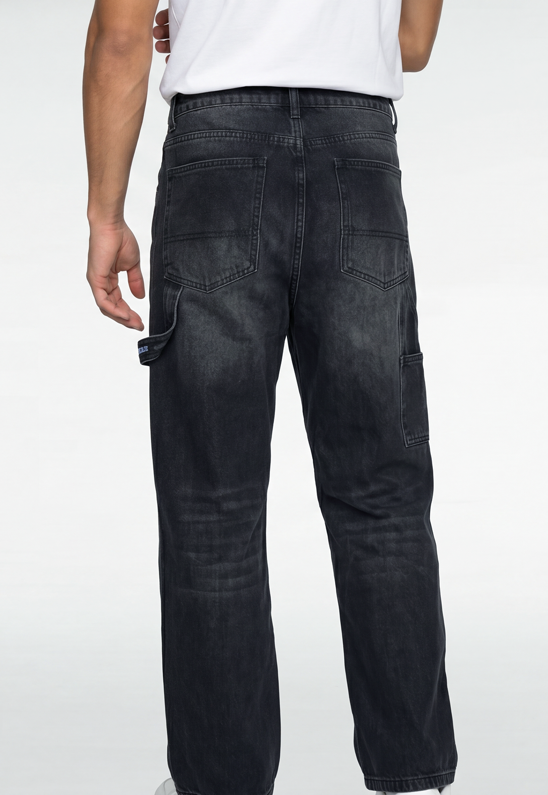 Jeans Hombre Balloon Carpintero Negro 3