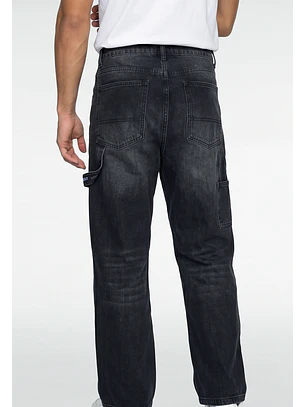Jeans Hombre Balloon Carpintero Negro