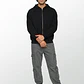 Polerón Hombre Cortes Moda Negro - Miniatura 2