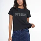 Polera Mujer Lavada Strass Gris - Miniatura 1
