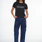 Polera Mujer Lavada Strass Gris - Miniatura 2