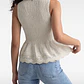 Peto Mujer Romantic Broderie Crudo - Miniatura 4