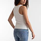 Peto Mujer Rib Tachas Crudo - Miniatura 4