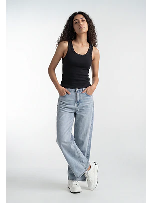 Peto Mujer Rib Tachas Azul