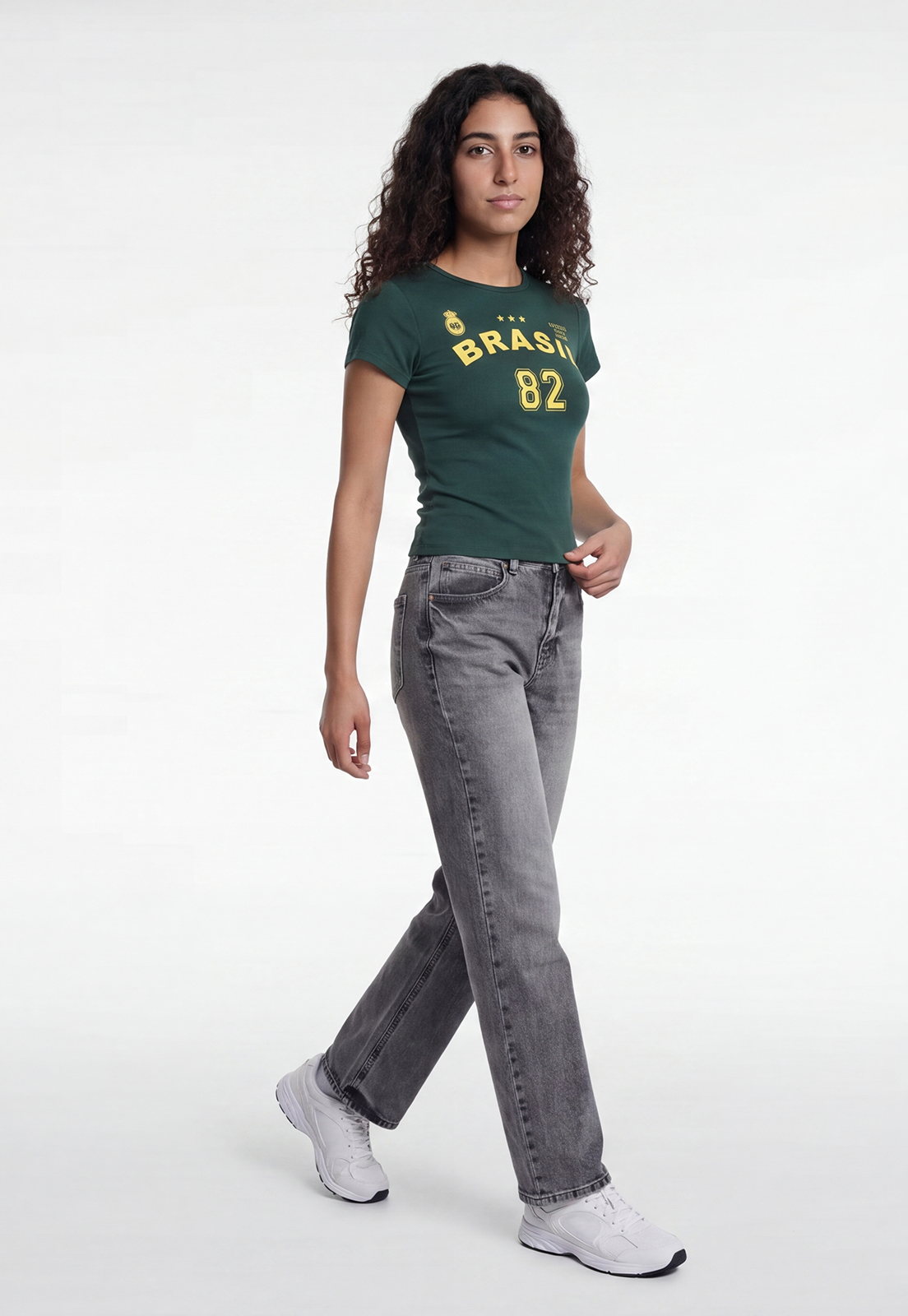Polera Mujer Estampados Color Verde 2