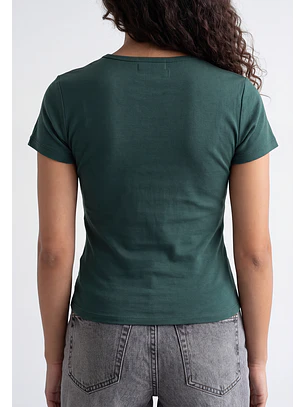 Polera Mujer Estampados Color Verde