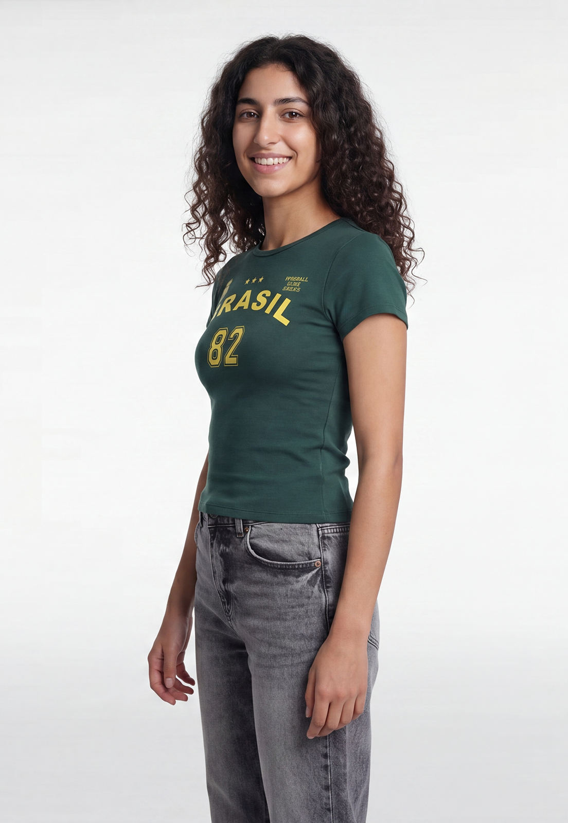 Polera Mujer Estampados Color Verde 1