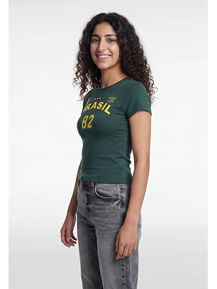 Polera Mujer Estampados Color Verde