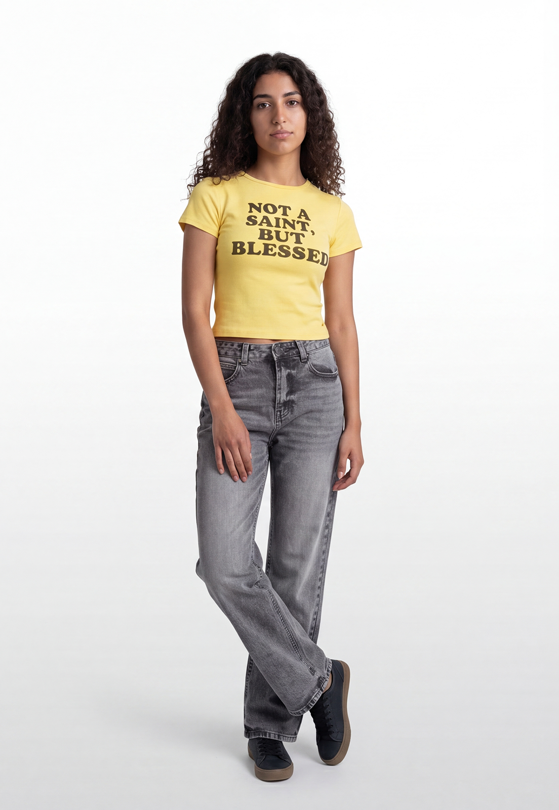 Polera Mujer Estampados Color Amarillo 2