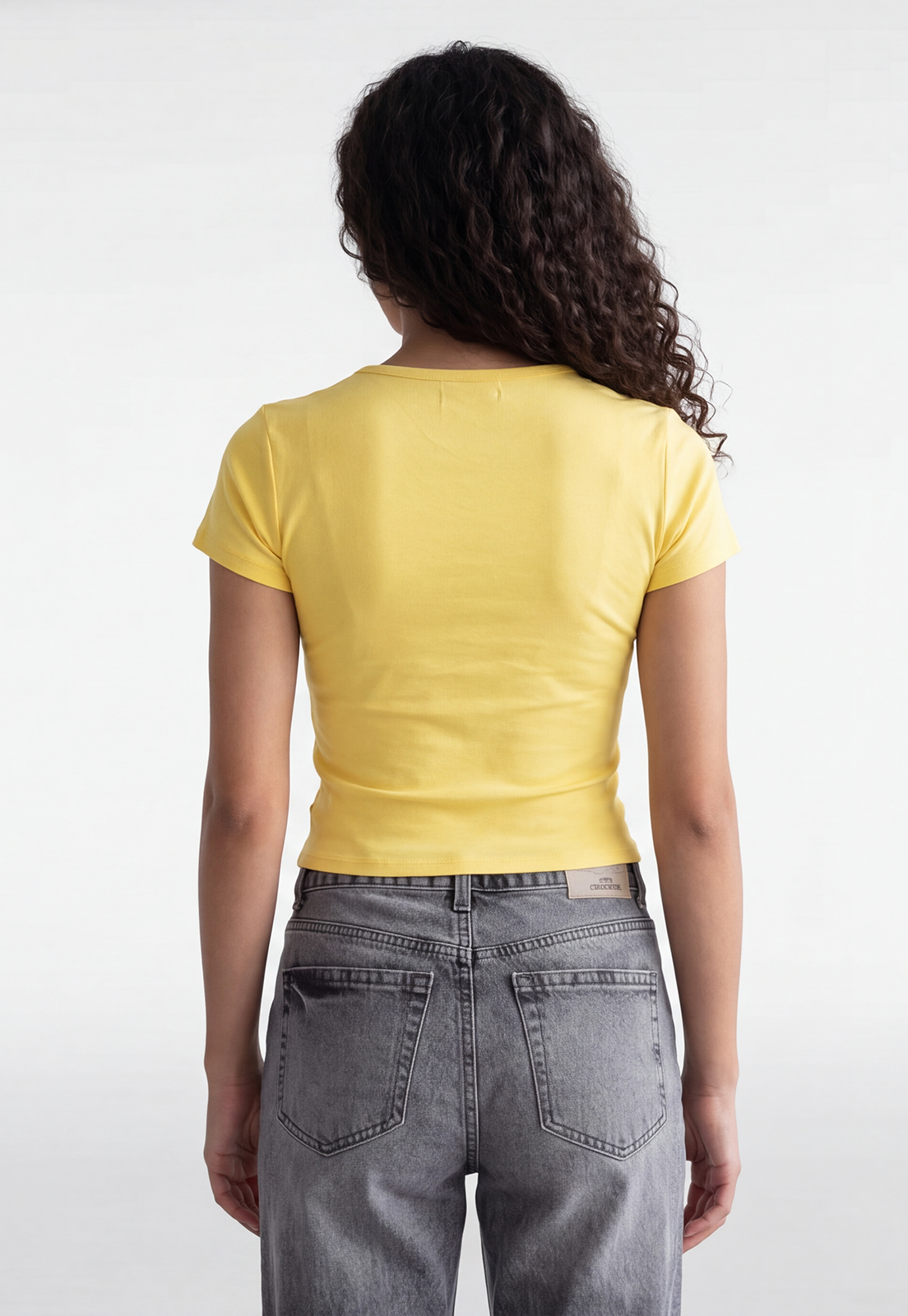 Polera Mujer Estampados Color Amarillo 4