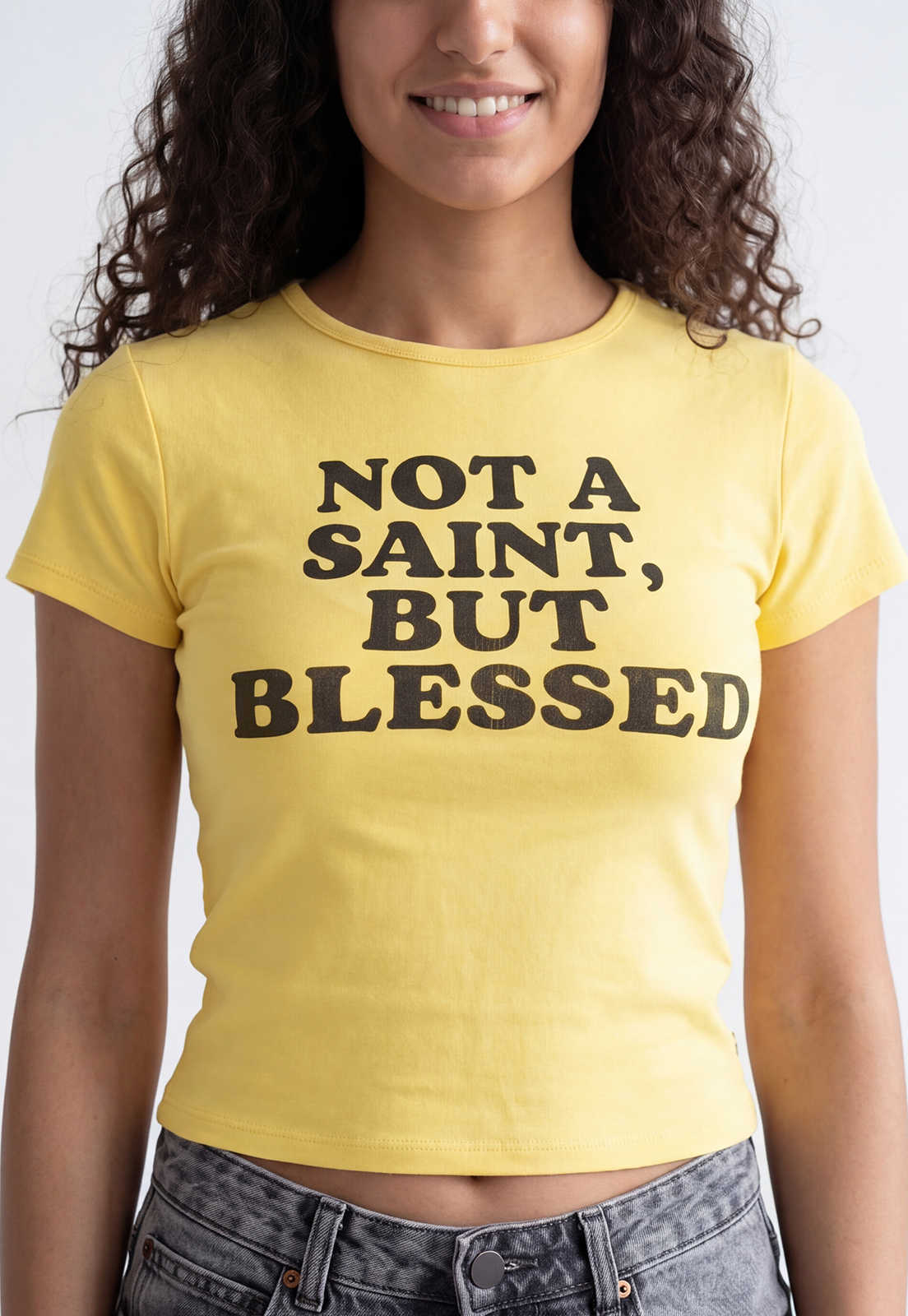 Polera Mujer Estampados Color Amarillo 3