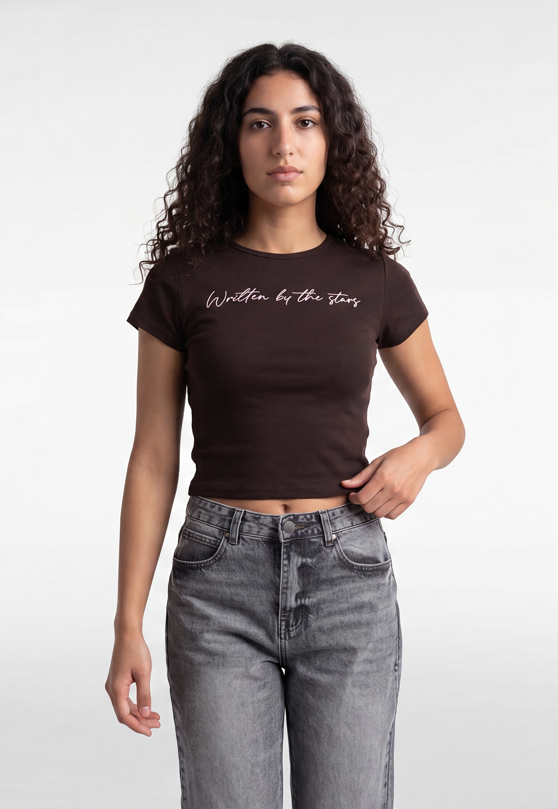 Polera Mujer Estampados Color Café 1