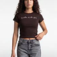 Polera Mujer Estampados Color Café - Miniatura 1