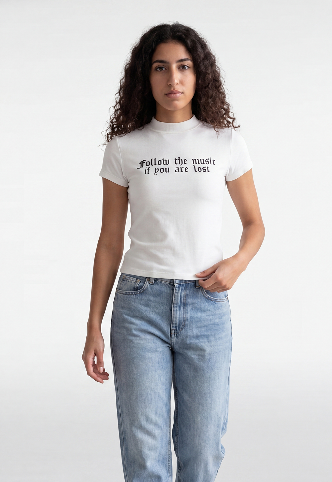 Polera Mujer Frases Crudo 1