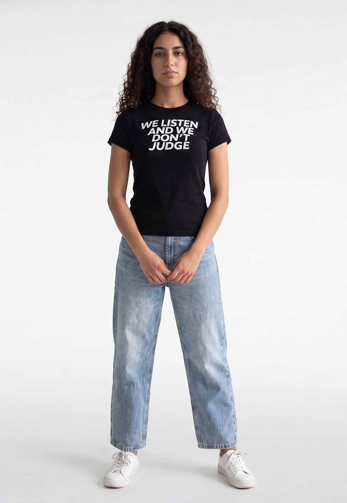 Polera Mujer Frases Negro 2