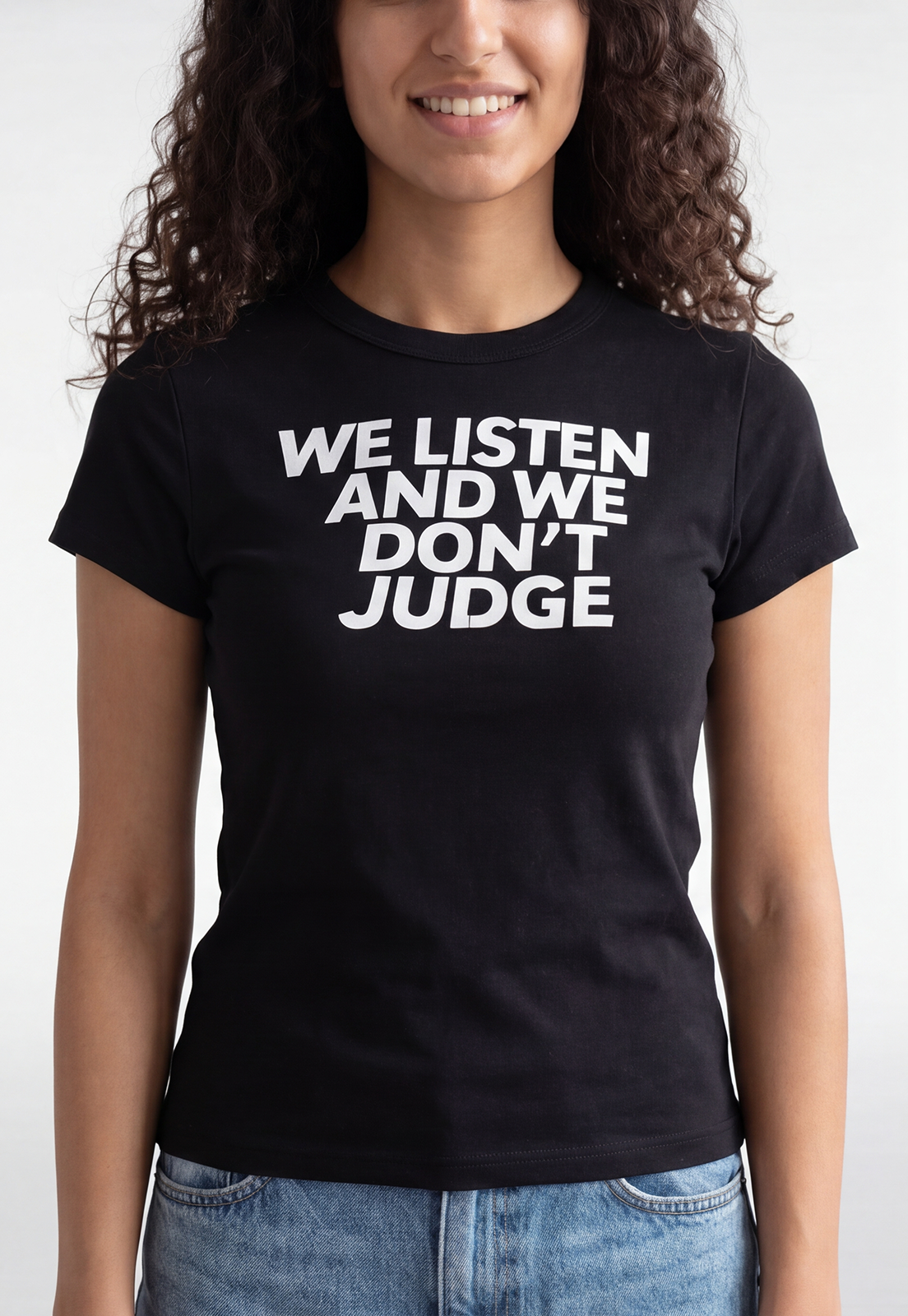 Polera Mujer Frases Negro 3