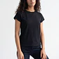 Polera Mujer Basic Cuello Redondo Negro - Miniatura 1
