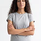 Polera Mujer Basic Cuello Redondo Gris - Miniatura 1