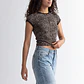 Polera Mujer Leopardo Tachas Beige - Miniatura 1
