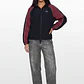 Cortaviento Mujer Retro Varsity Azul - Miniatura 2