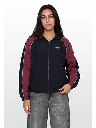 Cortaviento Mujer Retro Varsity Azul