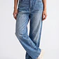Jeans Mujer Wide Leg Tiro Alto Proceso Azul - Miniatura 2