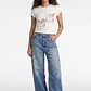Jeans Mujer Wide Leg Tiro Alto Proceso Azul - Miniatura 1