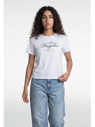 Polera Mujer Estampado Milano Blanco