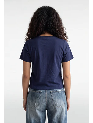 Polera Mujer Estampado Milano Azul