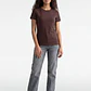 Jeans Mujer Recto Tiro Medio Gris - Miniatura 1