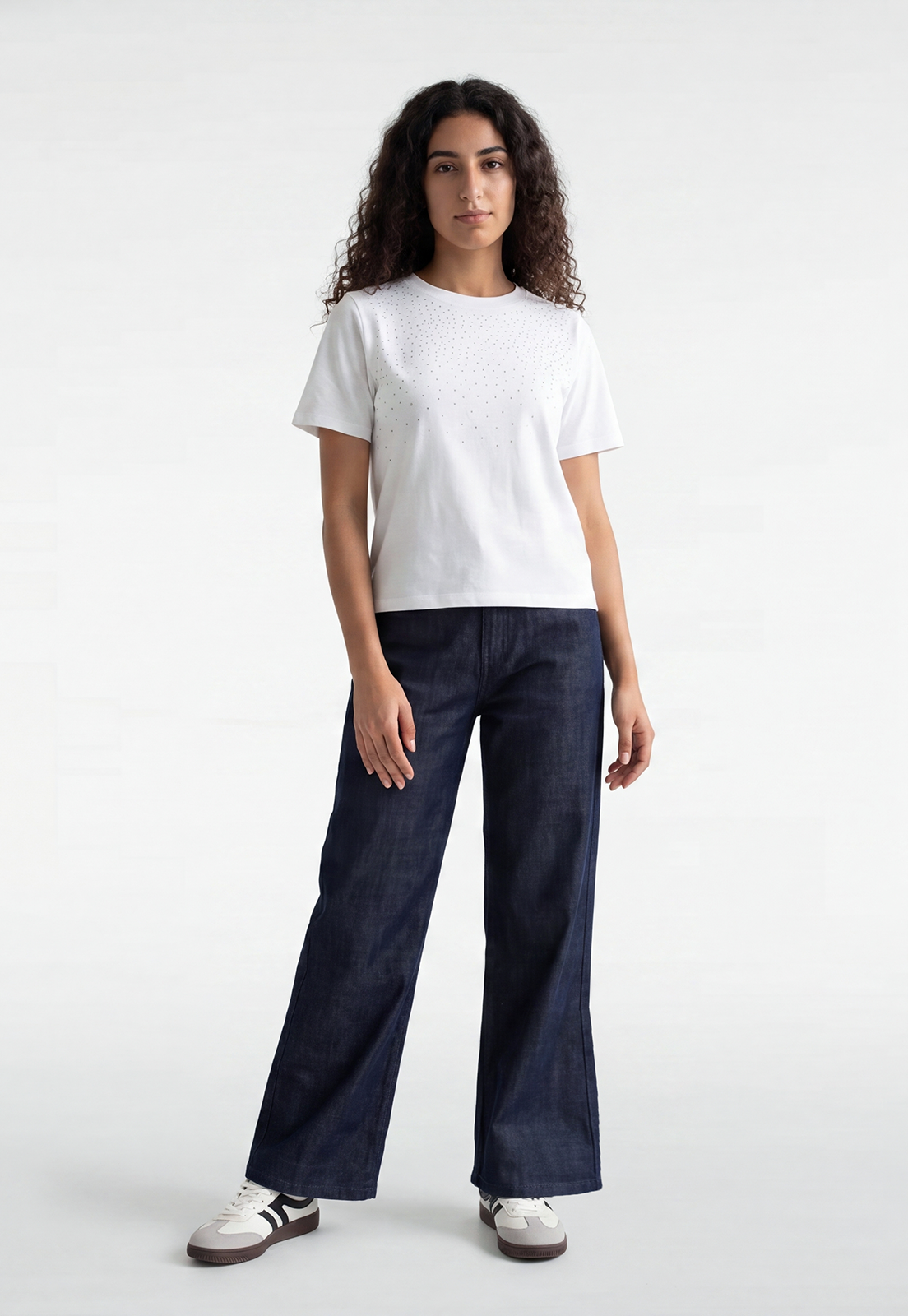 Jeans Mujer Raw Oscuro Relaxed Azul 1