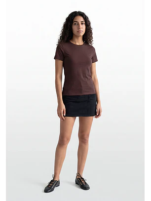 Falda Mujer Tachas Cintura Negro