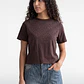 Polera Mujer Tachas Delantero Café - Miniatura 1
